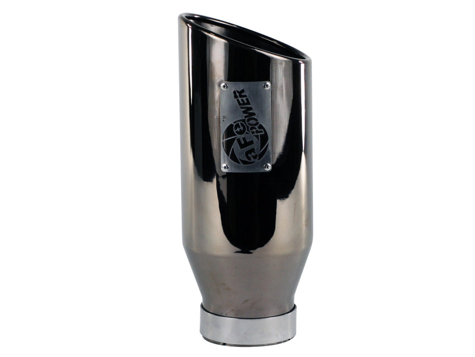 3 lbs. 16X7X7 MACH Force-Xp 409 Stainless Steel Clamp-on Exhaust Tip Black Chrome 4 IN Inlet x 6 IN Outlet x 15 IN L