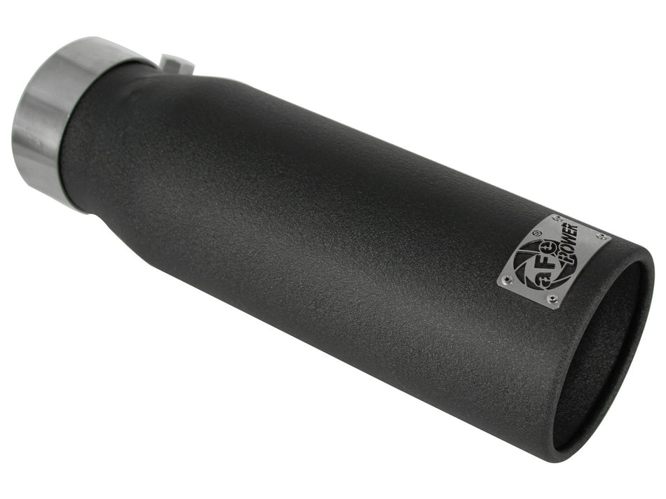 6 lbs. 18X6X6 MACH Force-Xp 409 Stainless Steel Clamp-on Exhaust Tip Black 3 IN Inlet x 4 IN Outlet x 12 IN L