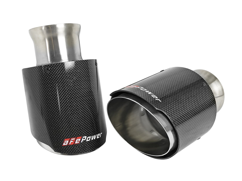 4 lbs. 18X6X6 MACH Force-Xp 4-1/2 IN Carbon Fiber OE Replacement Exhaust Tips Dodge Charger/Hellcat 15-20 V8-6.2L/6.4L