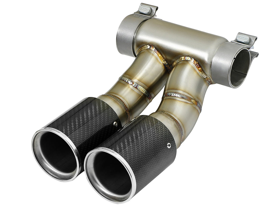 MACH Force-Xp 3-1/2 IN Carbon Fiber OE Replacement Exhaust Tips Porsche Cayman S/Boxster S (981) 13-16 H6-2.7L/3.4L