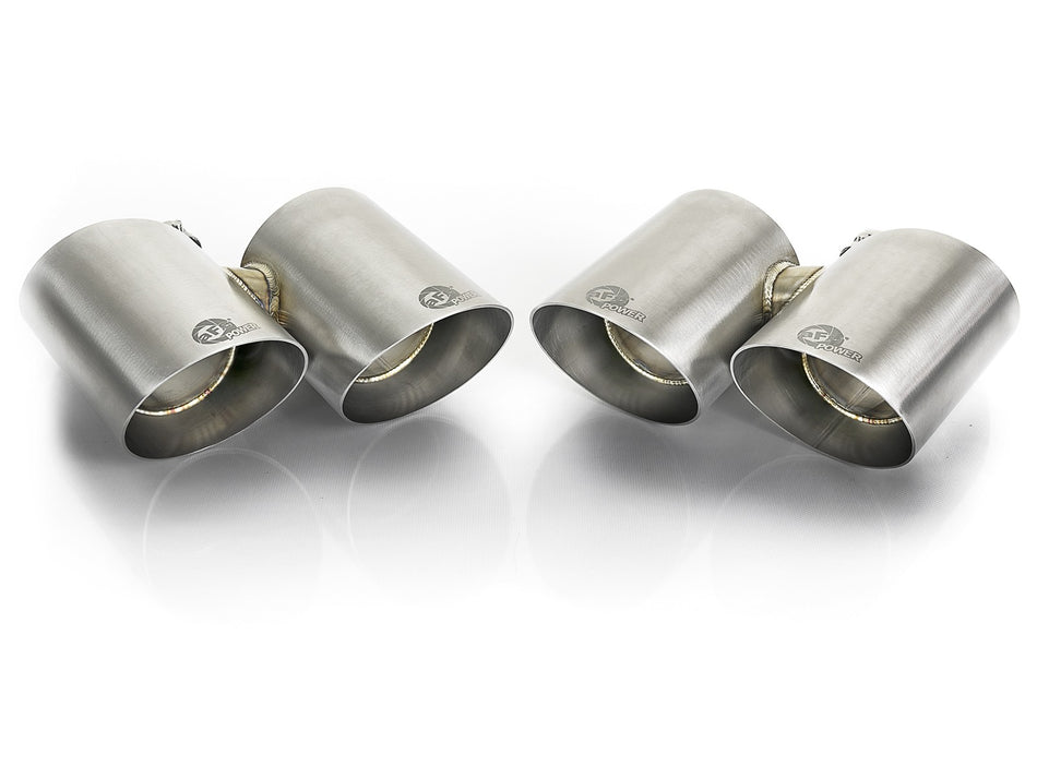 MACH Force-Xp 304 Stainless Steel OE Replacement Exhaust Tips Polished Porsche 911 Carrera S (991) 12-16 H6-3.8L