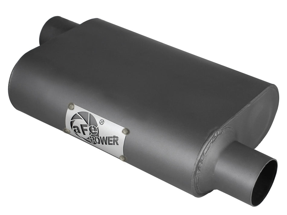 Scorpion Aluminized Steel Muffler 2-1/2 IN ID Offset/Offset x 10 IN W x 4 IN H x 13 IN L - Oval Body