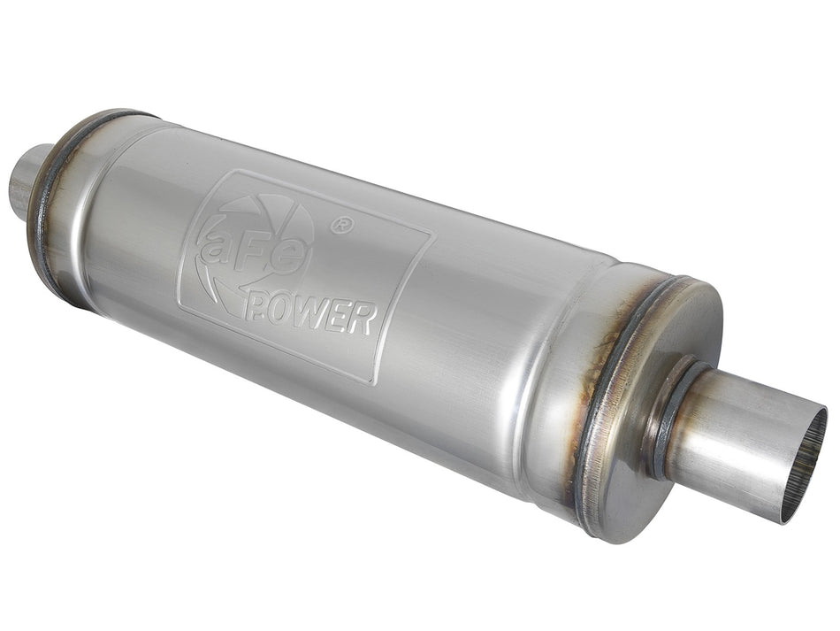 MACH Force-Xp 409 Stainless Steel Muffler 2-1/2 IN ID Center/Center 18 IN L x 6 IN Dia - Round Body