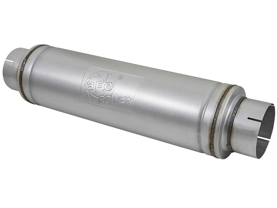 ATLAS Aluminized Steel Muffler 5 IN ID Center/Center x 7 IN Dia. x 24 IN L - Round Body