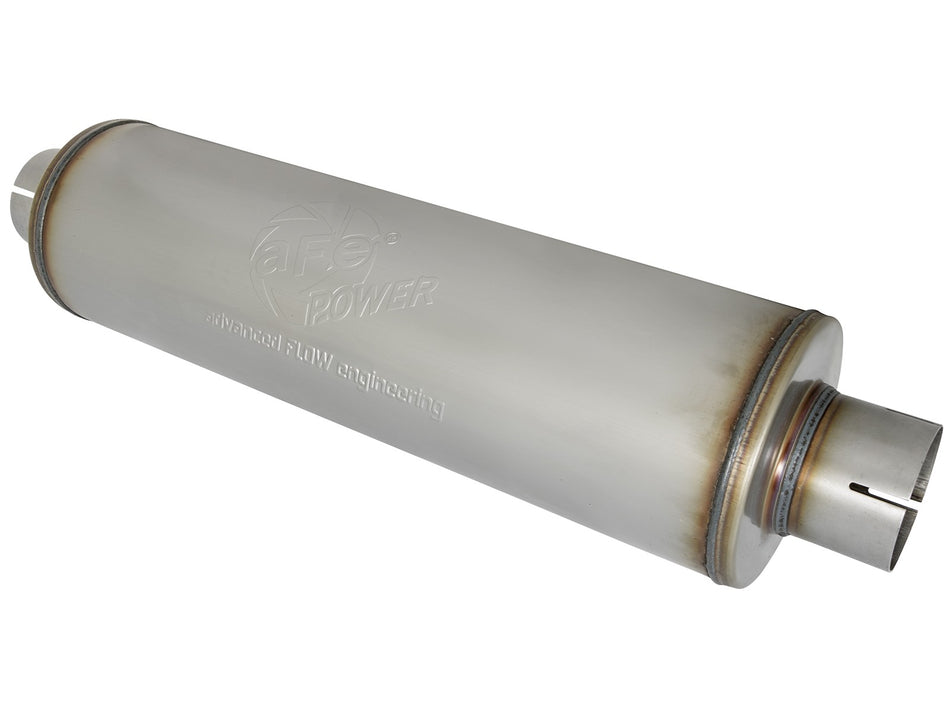 19 lbs. 31X8X8 MACH Force-Xp 409 Stainless Steel Muffler 3-1/2 IN ID Center/Center x 7 IN Dia. x 24 IN L - Round Body
