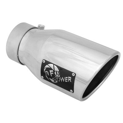 MACH Force-Xp 304 Stainless Steel Clamp-on Exhaust Tip Polished 3 IN Inlet x 4-1/2 IN Outlet x 9 IN L