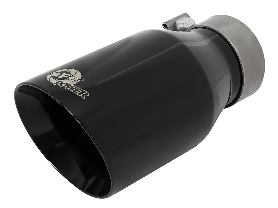 6 lbs. 12X6X6 MACH Force-Xp 304 Stainless Steel Clamp-on Exhaust Tip Black 3 IN Inlet x 4-1/2 IN Outlet x 9 IN L