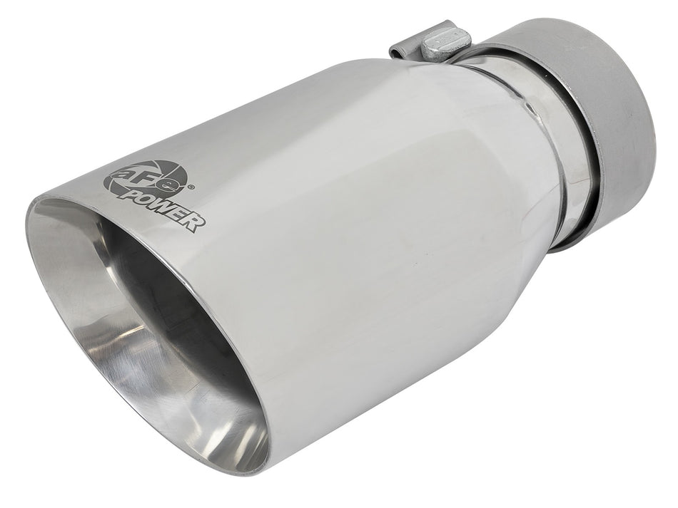 6 lbs. 12X6X6 MACH Force-Xp 304 Stainless Steel Clamp-on Exhaust Tip Polished 3 IN Inlet x 4-1/2 IN Outlet x 9 IN L