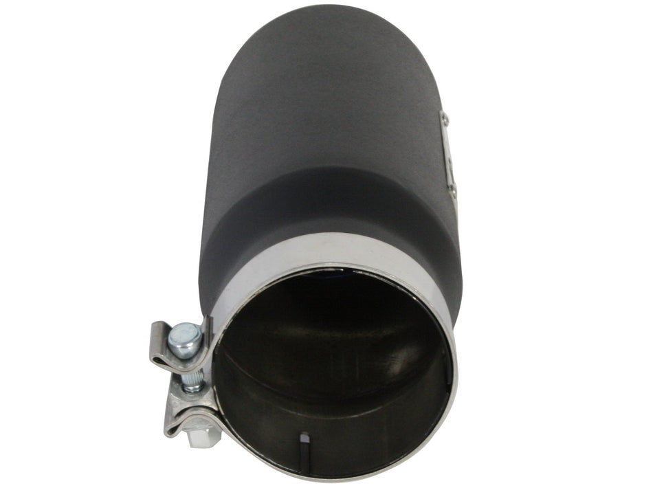 MACH Force-Xp 409 Stainless Steel Clamp-on Exhaust Tip Black 4 IN Inlet x 5 IN Outlet x 12 IN L