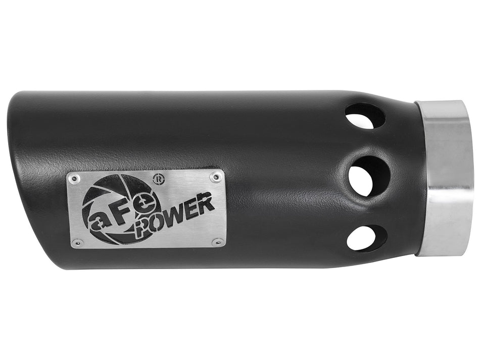 5 lbs. 19X8X8 MACH Force-Xp 409 Stainless Steel Clamp-on Exhaust Tip Black Left Side Exit 4 IN Inlet x 5 IN Outlet x 12 IN L