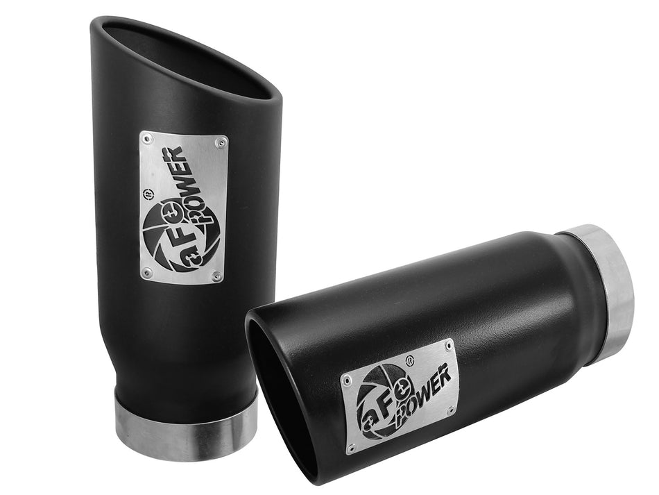 10 lbs. 16X16X9 MACH Force-Xp 409 Stainless Steel Clamp-on Exhaust Tip Black 4 IN Inlet x 5 IN Outlet x 12 IN L