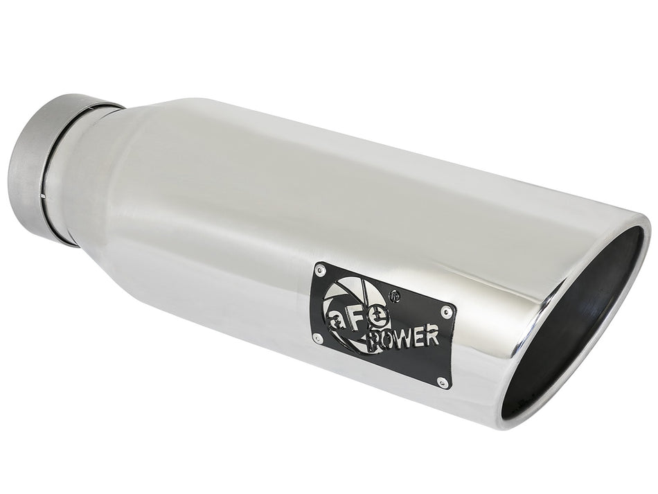 6 lbs. 19X8X8 MACH Force-Xp 304 Stainless Steel Clamp-on Exhaust Tip Polished 4 IN Inlet x 6 IN Outlet x 18 IN L