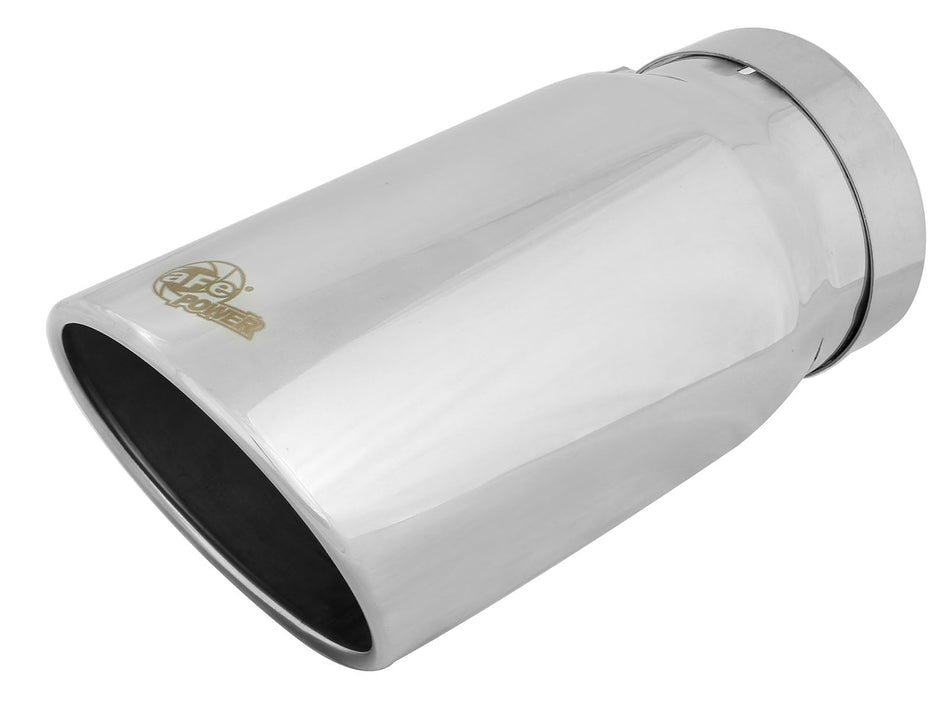 MACH Force-Xp 304 Stainless Steel Clamp-on Exhaust Tip Polished 5 IN Inlet x 6 IN Outlet x 12 IN L