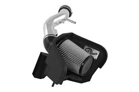 Magnum FORCE Stage-2 Cold Air Intake System w/ Pro DRY S Media Polished Ford Mustang 11-14 V6-3.7L