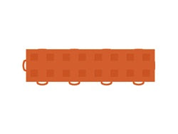 TechFloor 3in X 12in Tiles(left loop) (must be qtyfts of 10) Orange Orange