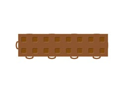 TechFloor 3in X 12in Tiles(left loop) (must be qtyfts of 10) Terracotta Terracotta