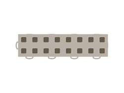 TechFloor 3in X 12in Tiles(left loop) (must be qtyfts of 10) Tan Md. Brown
