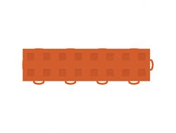 TechFloor 3in X 12in Tiles(right loop) (must be qtyfts of 10) Orange Orange