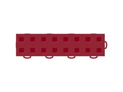 TechFloor 3in X 12in Tiles(right loop) (must be qtyfts of 10) Red Red