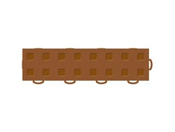 TechFloor 3in X 12in Tiles(right loop) (must be qtyfts of 10) Terracotta Terracotta