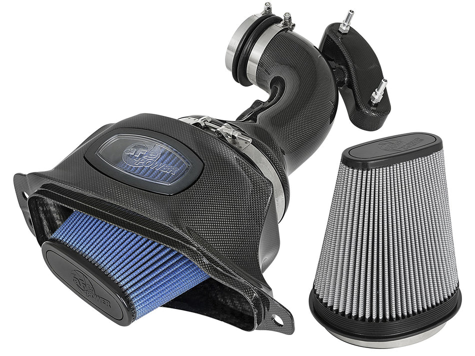 Black Series Carbon Fiber Cold Air Intake System w/ Pro 5R and Pro DRY S Filters Chevrolet Corvette (C7) 14-19 V8-6.2L