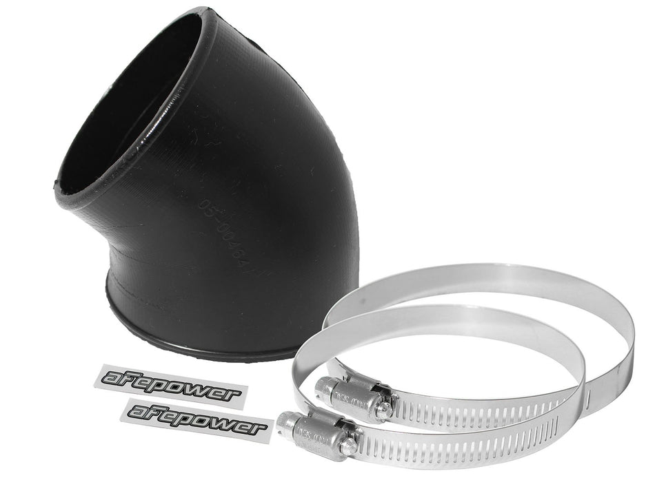 3 lbs. 8X8X8 Magnum FORCE Cold Air Intake System Spare Parts Kit 4 IN ID to 3-1/2 IN ID x 40 Deg. Elbow Reducing Coupler - Black
