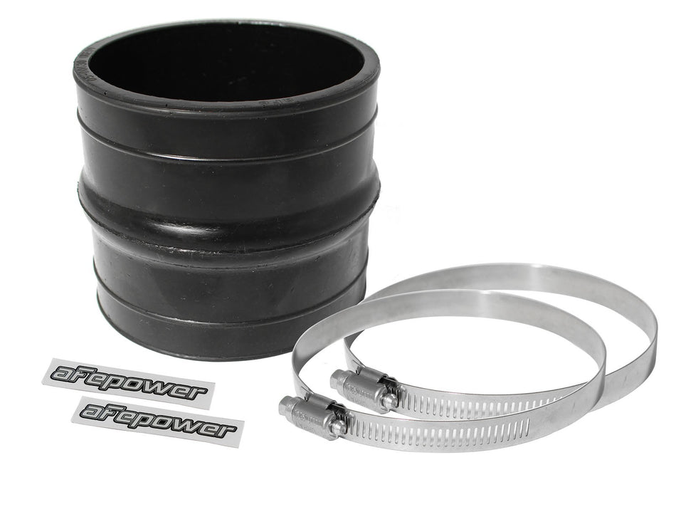 2 lbs. 7X7X7 Magnum FORCE Cold Air Intake System Spare Parts Kit 4 IN ID x 4 IN L Straight Coupler w/ Hump - Black
