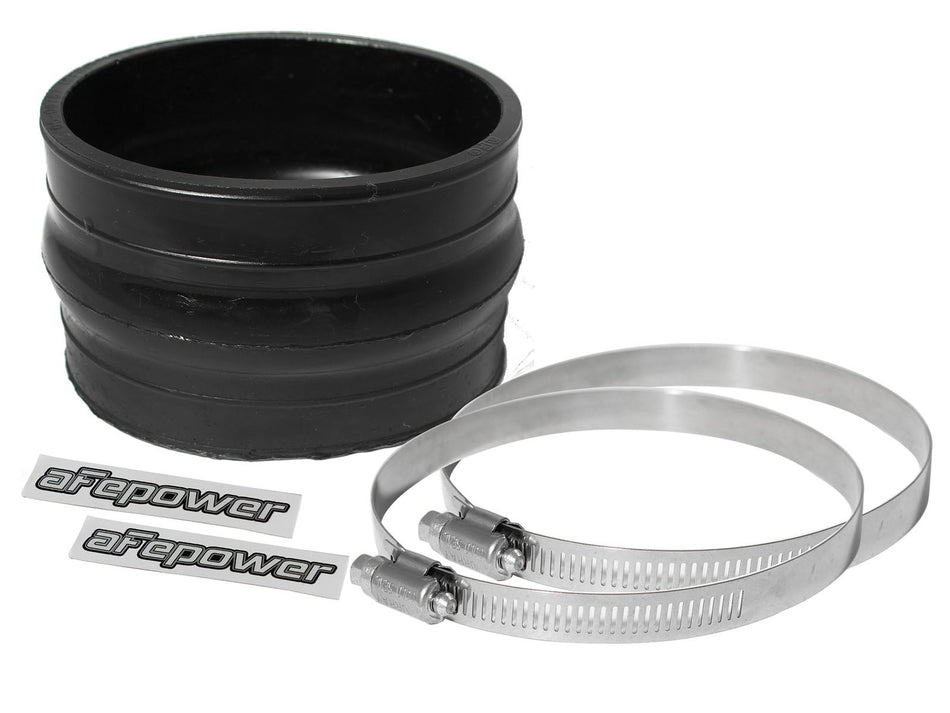 2 lbs. 7X7X7 Magnum FORCE Cold Air Intake System Spare Parts Kit 4-1/8 IN ID x 3 IN L Straight Coupler w/ Hump - Black