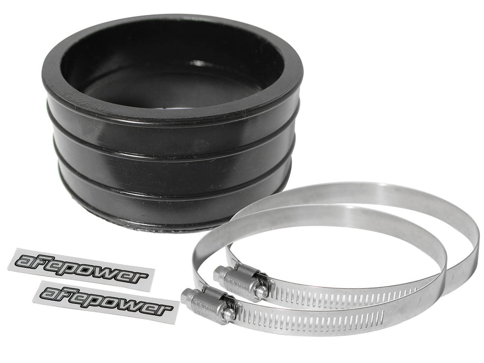 3 lbs. 8X8X8 Magnum FORCE Cold Air Intake System Spare Parts Kit 4-3/8 IN ID to 4-1/8 IN ID x 2-1/4 IN L Straight Reducing Coupler - Black