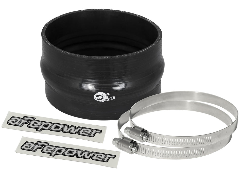 2 lbs. 8X8X8 Magnum FORCE Cold Air Intake System Spare Parts Kit 4-3/4 IN ID x 3 IN L Straight Coupler w/ Hump - Black