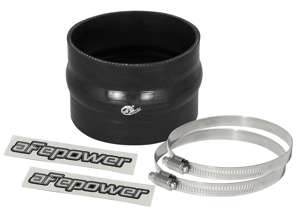 2 lbs. 8X8X8 Magnum FORCE Cold Air Intake System Spare Parts Kit 4 IN ID x 3 IN L Straight Coupler w/ Hump - Black