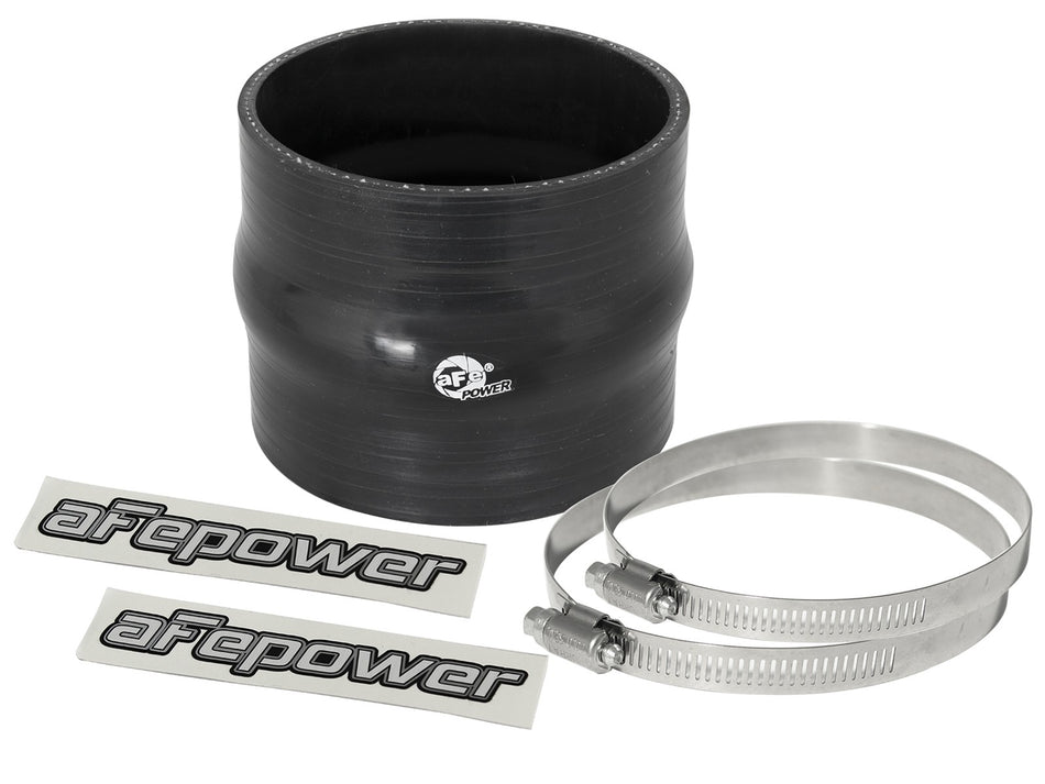 2 lbs. 8X8X8 Magnum FORCE Cold Air Intake System Spare Parts Kit 3-1/2 IN ID x 3 IN L Straight Coupler w/ Hump - Black