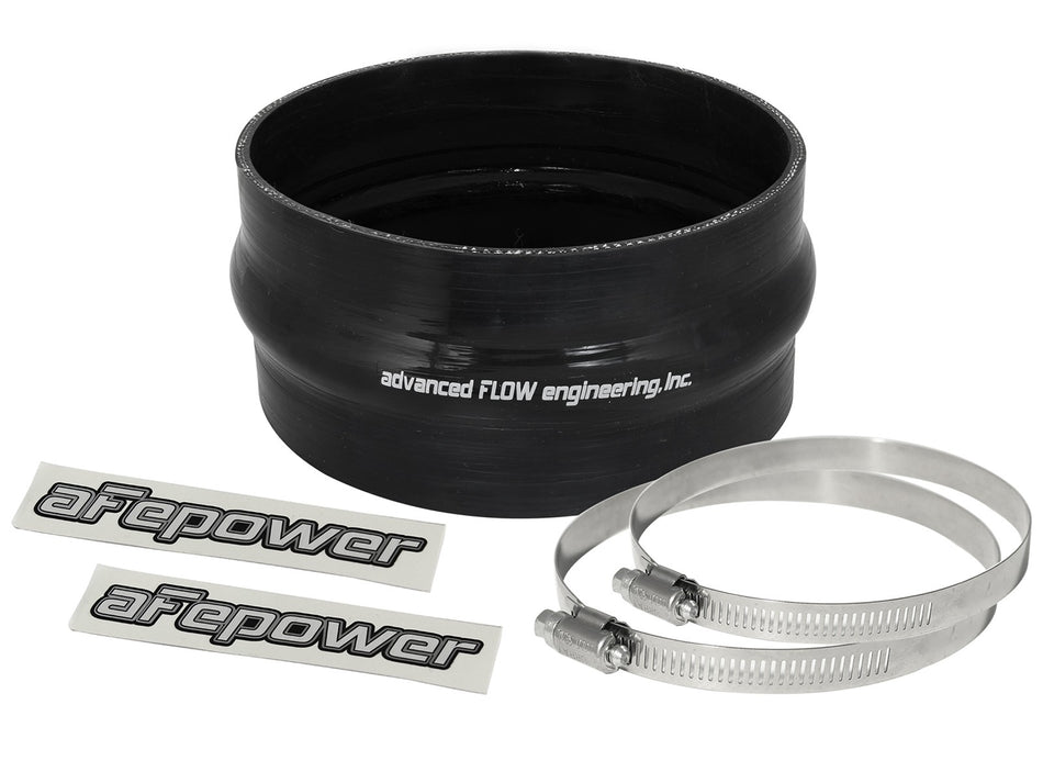 2 lbs. 8X8X8 Magnum FORCE Cold Air Intake System Spare Parts Kit 6 IN ID x 3 IN L Straight Coupler w/ Hump - Black