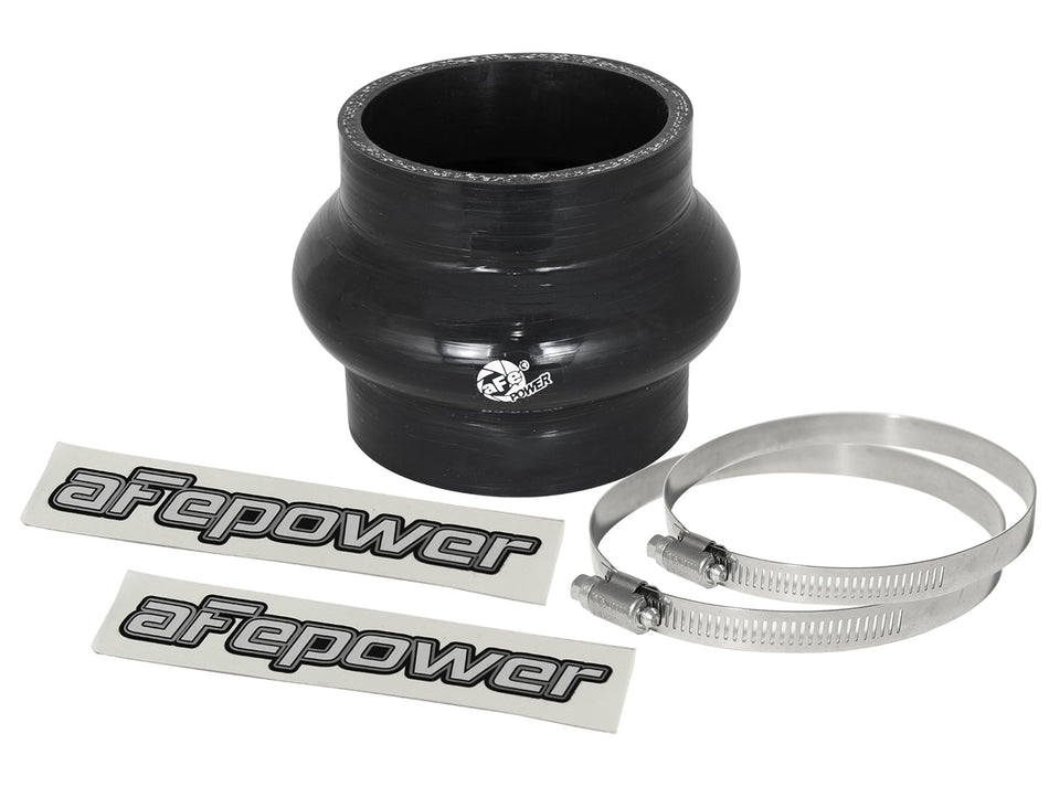 2 lbs. 8X8X8 Magnum FORCE Cold Air Intake System Spare Parts Kit 2-3/4 IN ID x 3 IN L Straight Coupler w/ Hump - Black