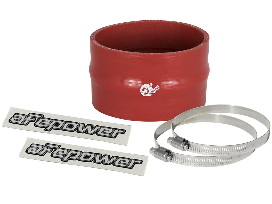 2 lbs. 8X8X8 Magnum FORCE Cold Air Intake System Spare Parts Kit 3-1/2 IN ID x 2-1/4 IN L Straight Coupler w/ Hump - Red