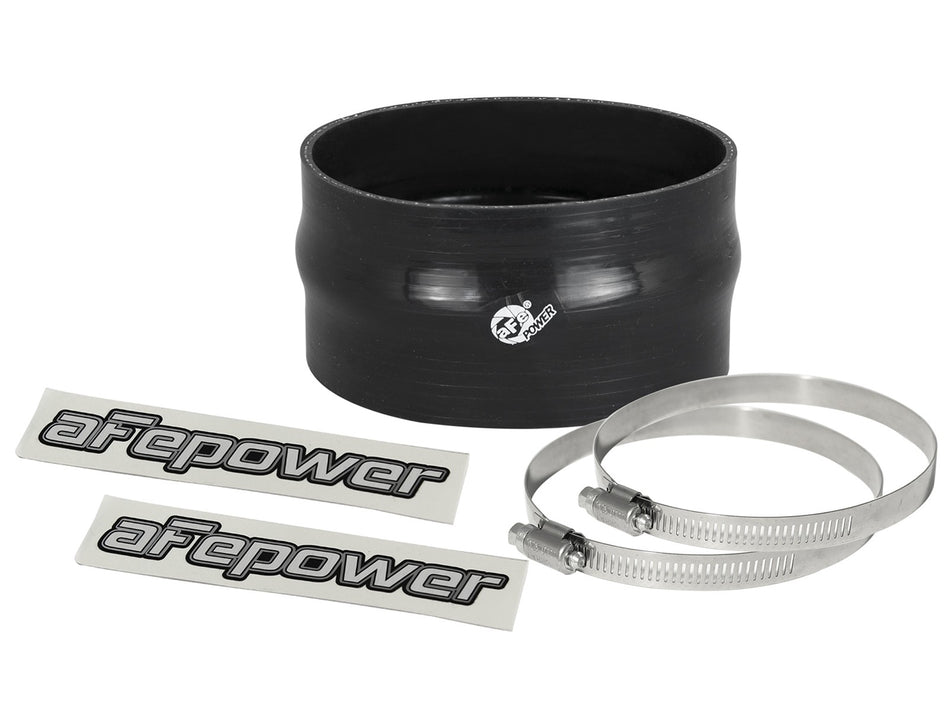2 lbs. 8X8X8 Magnum FORCE Cold Air Intake System Spare Parts Kit 3-7/8 IN ID x 2-1/4 IN L Straight Coupler w/ Hump - Black