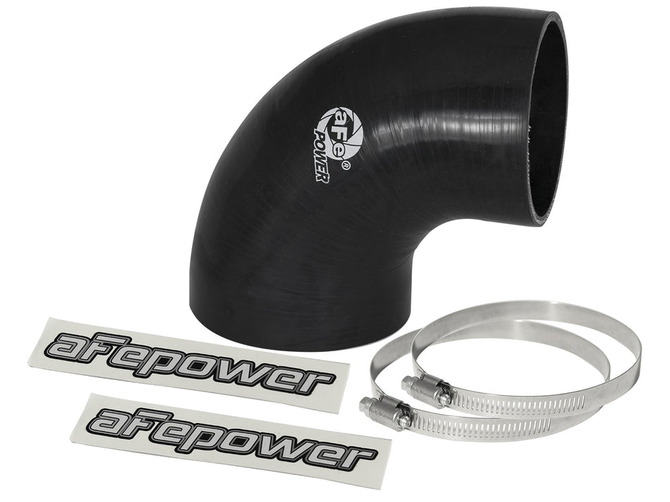 2 lbs. 8X8X8 Magnum FORCE Cold Air Intake System Spare Parts Kit 4 IN ID to 3-1/2 IN ID x 90 Deg. Elbow Reducing Coupler - Black