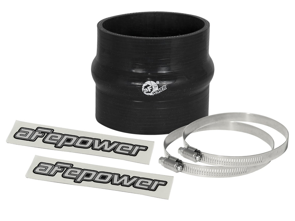 2 lbs. 8X8X8 Magnum FORCE Cold Air Intake System Spare Parts Kit 3-1/4 IN ID to 3-1/8 IN ID x 3 IN L Straight Reducing Coupler w/ Hump - Black