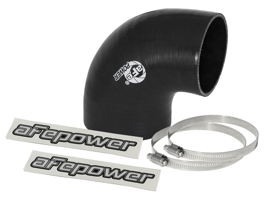 2 lbs. 8X8X8 Magnum FORCE Cold Air Intake System Spare Parts Kit 3-1/2 IN to 3 IN ID x 90 Deg. Elbow Reducing Coupler - Black