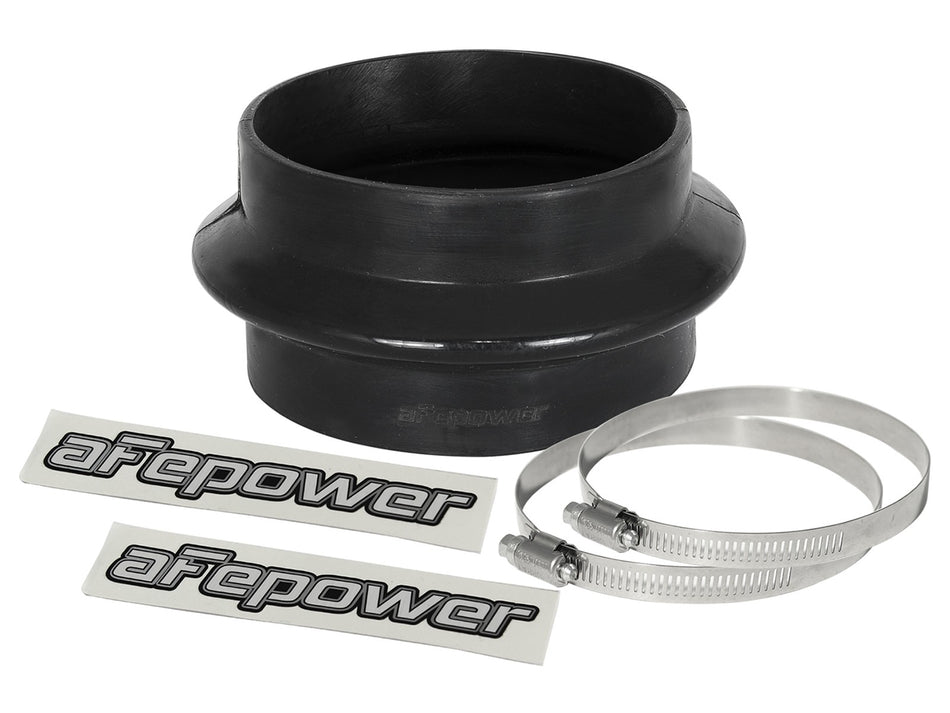2 lbs. 8X8X8 Magnum FORCE Cold Air Intake System Spare Parts Kit 4 IN ID x 2-1/2 IN L Straight Coupler w/ Hump - Black