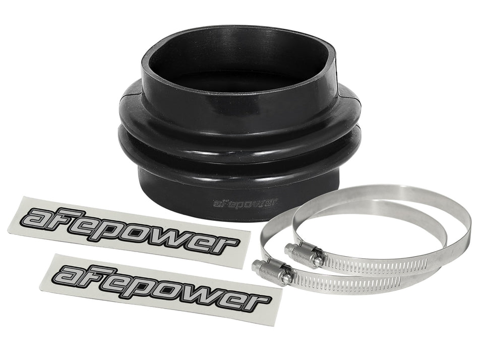 2 lbs. 8X8X8 Magnum FORCE Cold Air Intake System Spare Parts Kit 4-1/4 IN ID x 3-1/2 IN L Straight Bellow-Coupler - Black