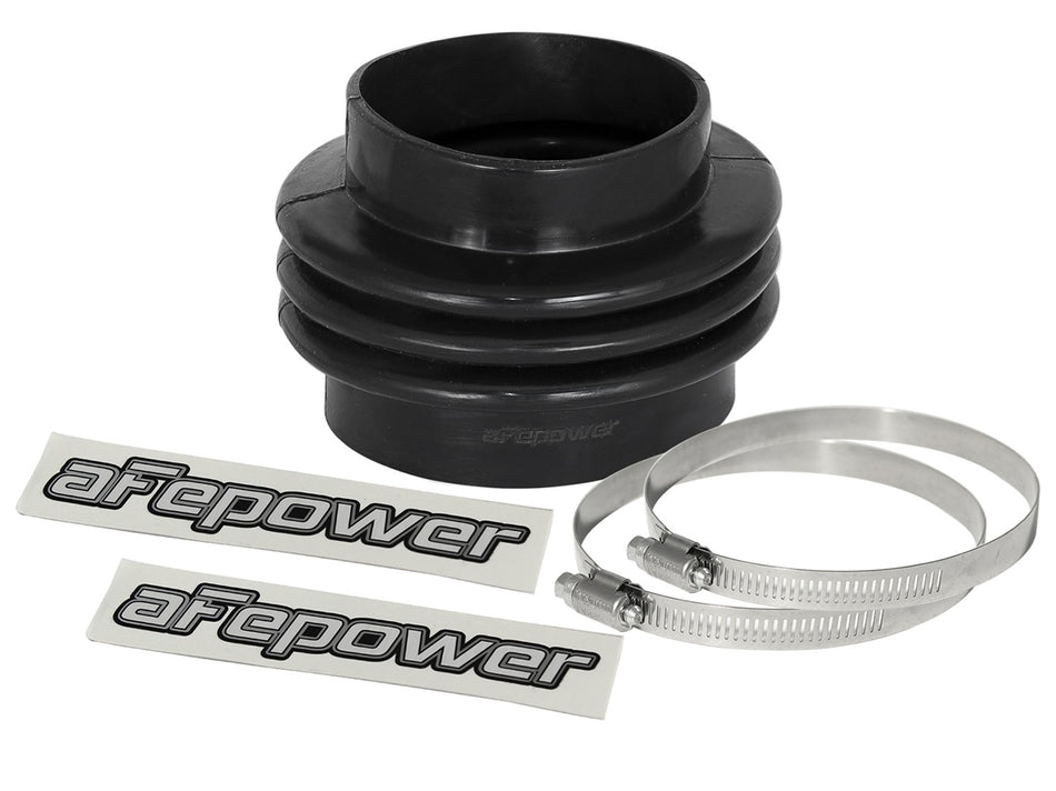 2 lbs. 8X8X8 Magnum FORCE Cold Air Intake System Spare Parts Kit 3-1/2 IN ID to 3 IN ID x 3-1/2 IN L Straight Reducing Bellow-Coupler - Black