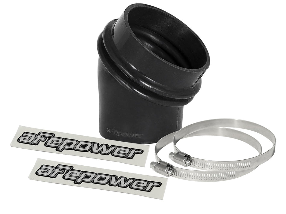2 lbs. 8X8X8 Magnum FORCE Cold Air Intake System Spare Parts Kit 3 IN ID to 2-1/2 IN ID x 35 Deg. Elbow Reducing Coupler - Black
