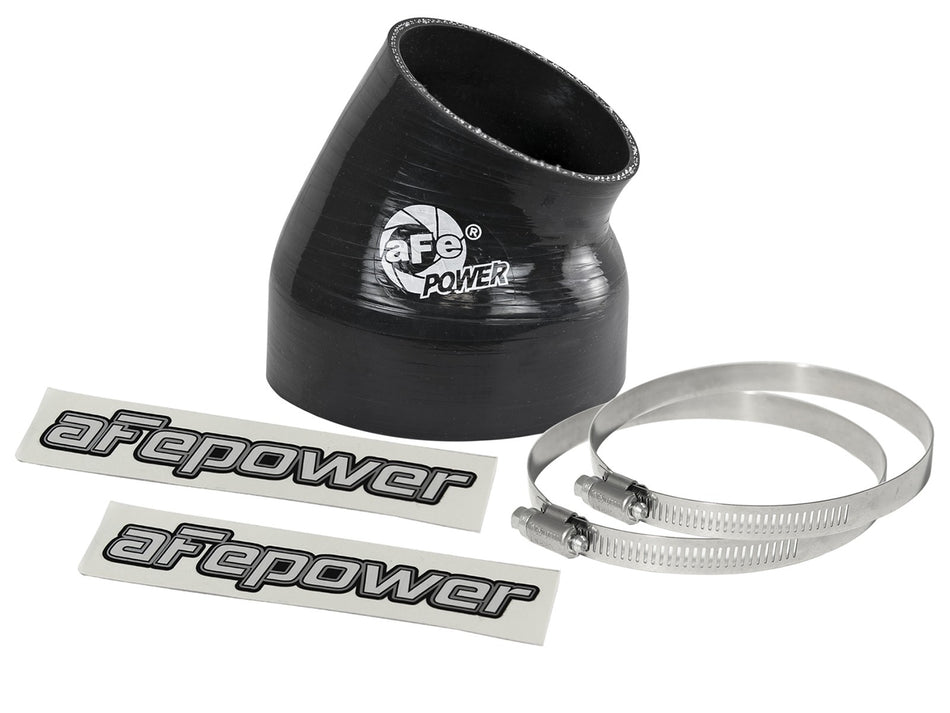 2 lbs. 8X8X8 Magnum FORCE Cold Air Intake System Spare Parts Kit 4 IN ID x 30 Deg. Elbow Coupler - Black