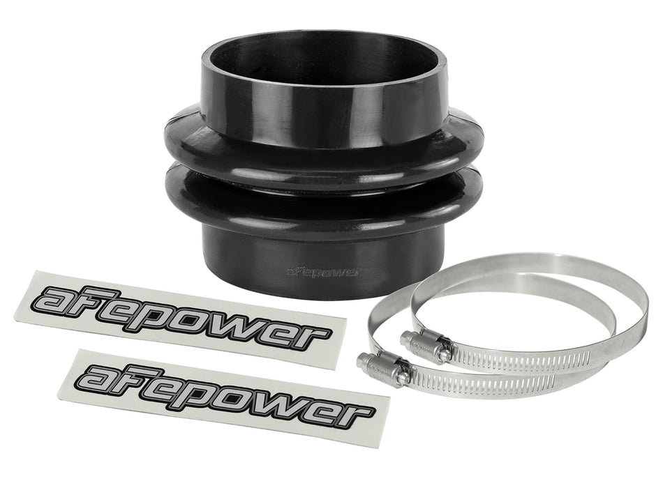 2 lbs. 8X8X8 Magnum FORCE Cold Air Intake System Spare Parts Kit 3-1/4 IN ID x 3 IN L Straight Bellow-Coupler - Black