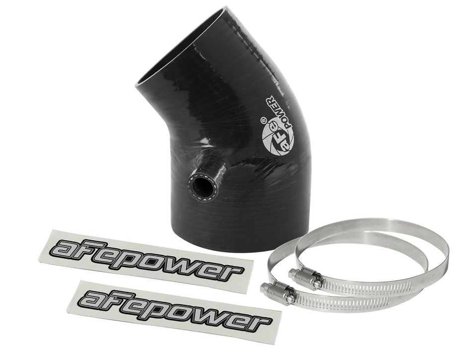 2 lbs. 8X8X8 Magnum FORCE Cold Air Intake System Spare Parts Kit 3-1/4 IN ID to 2-13/16 IN ID x 40 Deg. Elbow Reducing Coupler - Black