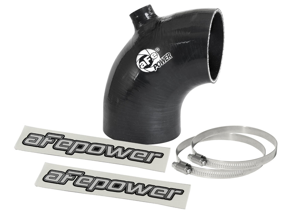 2 lbs. 8X8X8 Magnum FORCE Cold Air Intake System Spare Parts Kit 3-1/8 IN ID to 2-3/4 IN ID x 90 Deg. Elbow Reducing Coupler w/ Port - Black