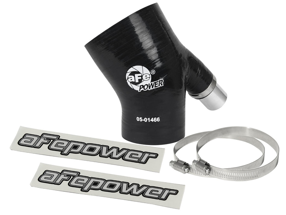 2 lbs. 8X8X8 Magnum FORCE Cold Air Intake System Spare Parts Kit 3 IN ID to 2-1/4 IN ID x 35 Deg. Elbow Reducing Coupler w/ Vent - Black