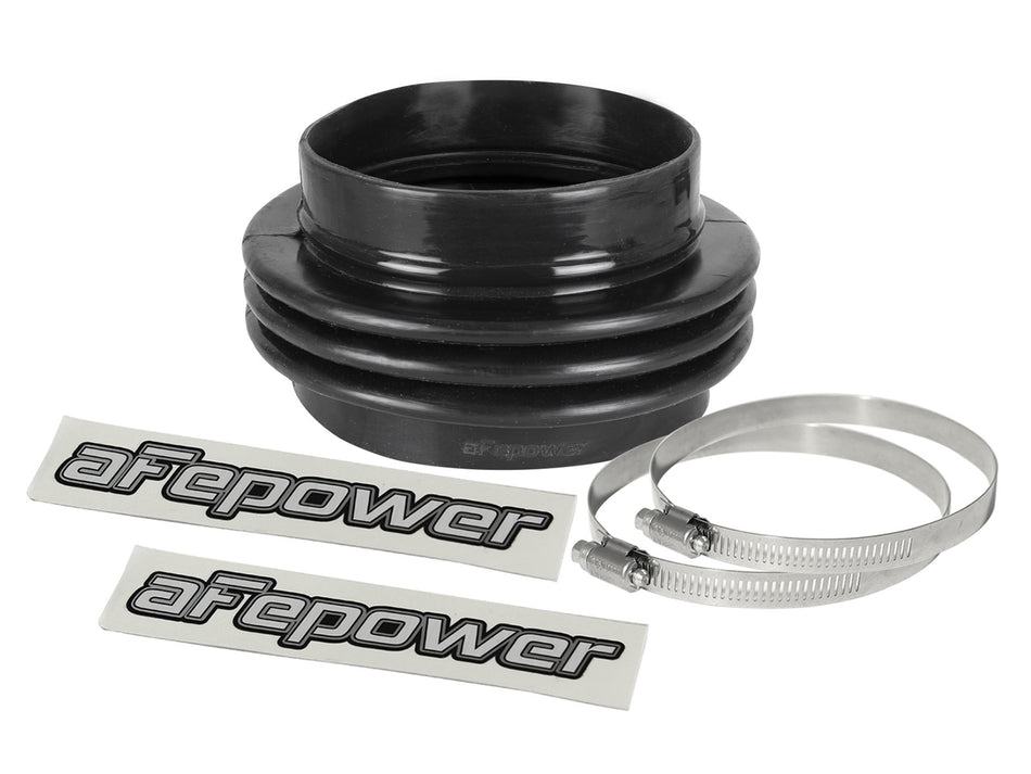 2 lbs. 8X8X8 Magnum FORCE Cold Air Intake System Spare Parts Kit 5 IN ID to 4-1/2 IN ID x 3-1/4 IN L Straight Reducing Bellow-Coupler - Black