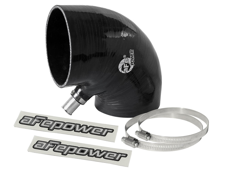 2 lbs. 8X8X8 Magnum FORCE Cold Air Intake System Spare Parts Kit 4 IN ID to 4-1/4 IN ID x 90 Deg. Elbow Reducing Coupler - Black